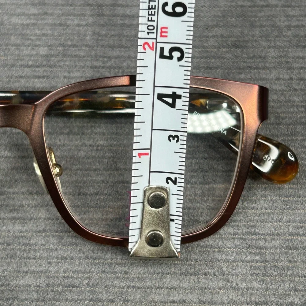 Diane von Furstenberg DVF8051 210 Burgundy Tortoise Square Y2k Eyeglasses Frames